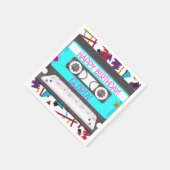 Cassettebandje Retro 80's 90's Theme Birthday Part Servetten (Hoek)