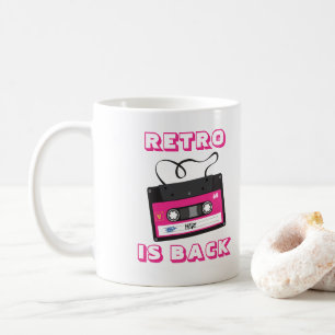 Cassettebandje Retro 80's Groovy Muziek Koffiemok