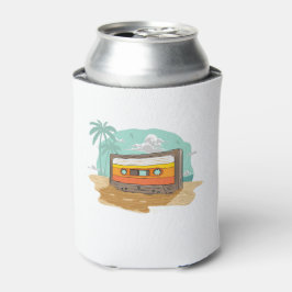 Cassettebandje Retro 80's op het strand Rewind Blikjeskoeler