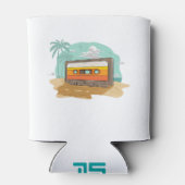 Cassettebandje Retro 80's op het strand Rewind Blikjeskoeler (Achterkant)