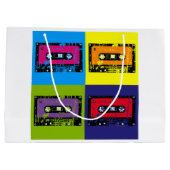 Cassettebandje Retro 90 Pop Art Groot Cadeauzakje (Achterkant)