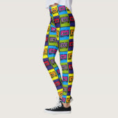 Cassettebandje Retro 90 Pop Art Leggings (Links)