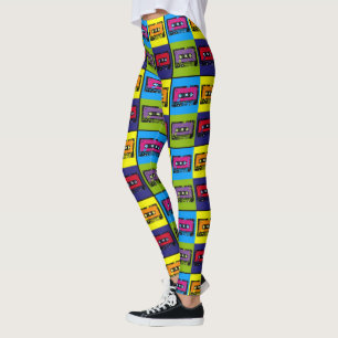 Cassettebandje Retro 90 Pop Art Leggings