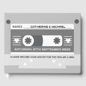 Cassettebandje Retro Music Wedding Gastenboek (Voorkant)