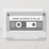 Cassettebandje Retro Music Wedding Save The Date (Achterkant)