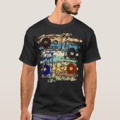 Cassettebandje Retro  Throwback 70-jaren 80-jaren  T-shirt (Voorkant)