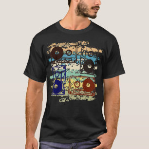 Cassettebandje Retro  Throwback 70-jaren 80-jaren  T-shirt