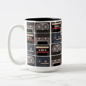 Cassettebandje Retro Tweekleurige Koffiemok (Links)
