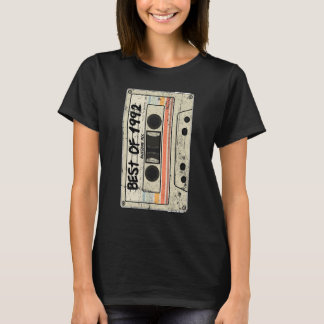 Cassettebandje Retro Verjaardag Geboren 1992 Beste T-shirt