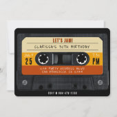 Cassettebandje Retro verjaardagsfeestje Kaart (Voorkant)