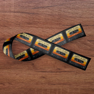 Cassettebandje Retro verjaardagsfeestje Satijnen Lint