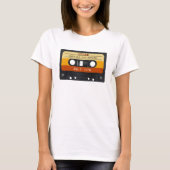 Cassettebandje Retro verjaardagsfeestje T-shirt (Voorkant)