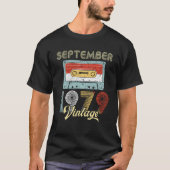  Cassettebandje september 1979 40e verjaardag T-shirt (Voorkant)