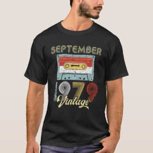 Cassettebandje september 1979 40e verjaardag T-shirt