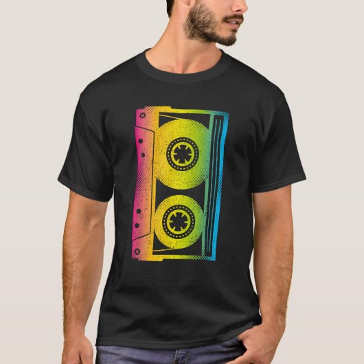 Cassettebandje Shirt 80s 90s  Retro Funny Ha (Voorkant)