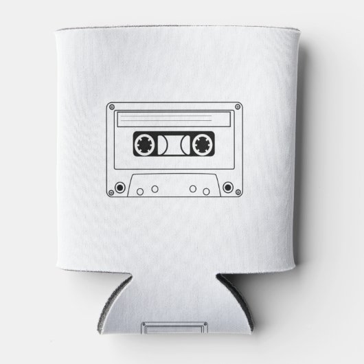 Cassettebandje Silhouet Blikjeskoeler (Voorkant)