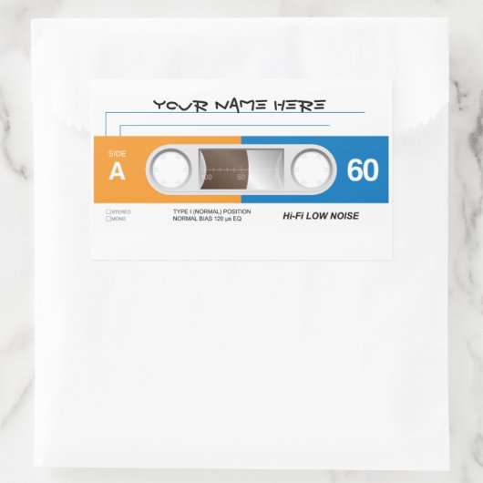 Cassettebandje Sticker (Tas)