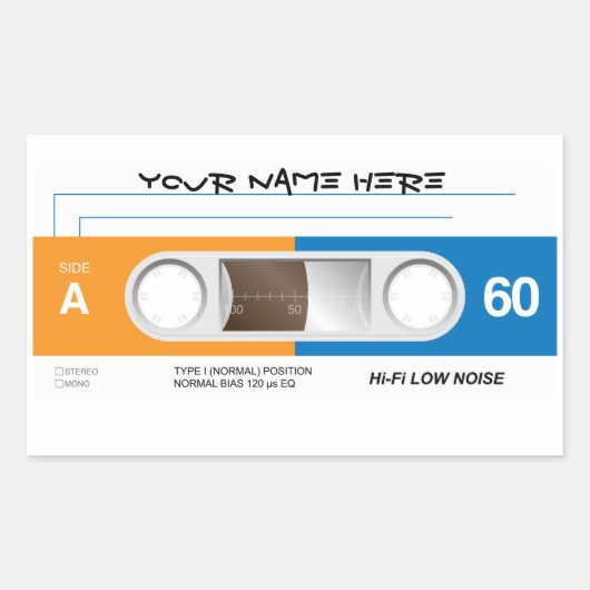 Cassettebandje Sticker (Voorkant)