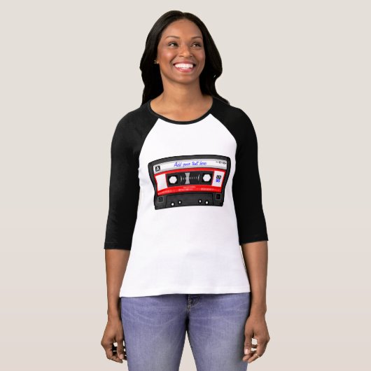 Cassettebandje T-shirt (Voorkant volledig)