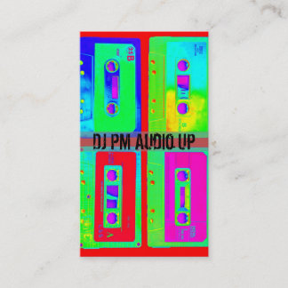 Cassettebandje terugdraaien terugdraaien DJ-record Visitekaartje