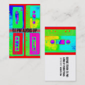 Cassettebandje terugdraaien terugdraaien DJ-record Visitekaartje (Voorkant / Achterkant)