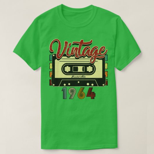  Cassettebandje van 1964 met de grootste hits T-shirt (Design voorkant)