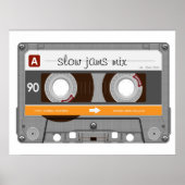 Cassettebandje van de oude school poster (Voorkant)