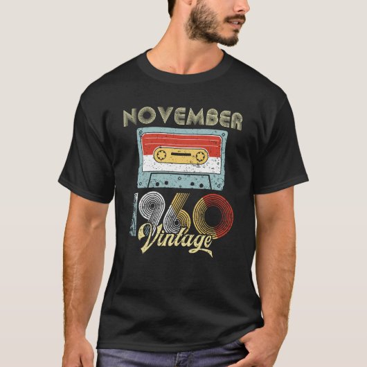 Cassettebandje van de  verjaardag van november 196 t-shirt (Voorkant)