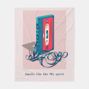 Cassettebandje van de Vintage van de jaren '90 Fleece Deken