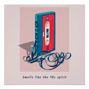 Cassettebandje van de Vintage van de jaren '90 Perfect Poster