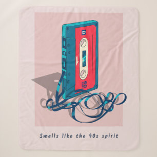 Cassettebandje van de Vintage van de jaren '90 Sherpa Deken