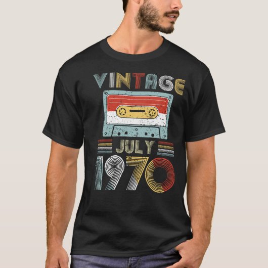  Cassettebandje van juli 1970 T-shirt (Voorkant)