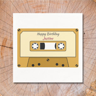 Cassettebandje Verjaardags Servet