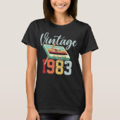 Cassettebandje Verjaardagsfeest 80s 90s T-shirt (Voorkant)