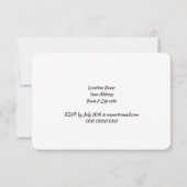 Cassettebandje verjaardagsuitnodiging kaart (Achterkant)