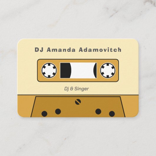 Cassettebandje Visitekaartje (Voorkant)
