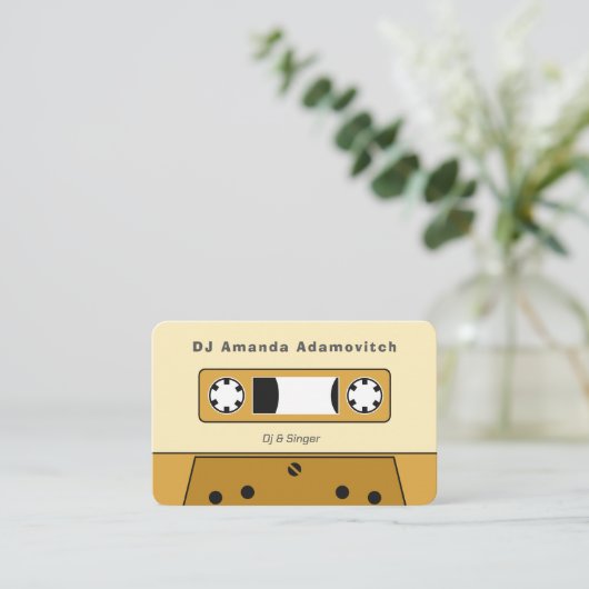 Cassettebandje Visitekaartje (Staand voorkant)