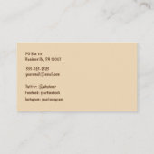 Cassettebandje Visitekaartje Bruin Cream Gold (Achterkant)