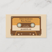 Cassettebandje Visitekaartje Bruin Cream Gold (Voorkant)