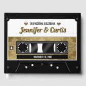 Cassettebandje-weddenschap terugtrekken gastenboek (Voorkant)
