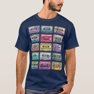 Cassettebandjes Collectie Muziek 80 van 90 T-shirt