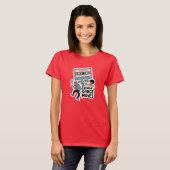 Cassettebandjes en cringe dansbewegingen t-shirt (Voorkant volledig)