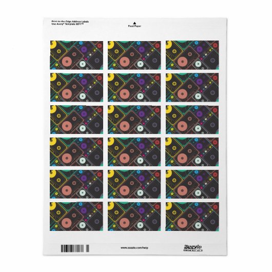 Cassettebandjes Etiket (Full Sheet)