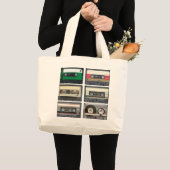 Cassettebandjes Grote Tote Bag (Voorkant (product))