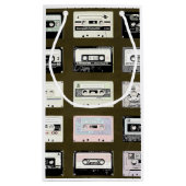  Cassettebandjes Illustratie GIft Bag Klein Cadeauzakje (Achterkant)