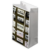  Cassettebandjes Illustratie GIft Bag Klein Cadeauzakje (Achterkant Gekanteld)