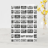 Cassettebandjes Kaart (Gele Bloem)