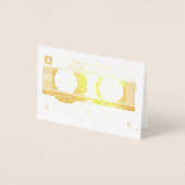  Cassettebandjes Kaart, goudfolie bedrukt Folie Kaarten (Voorkant)