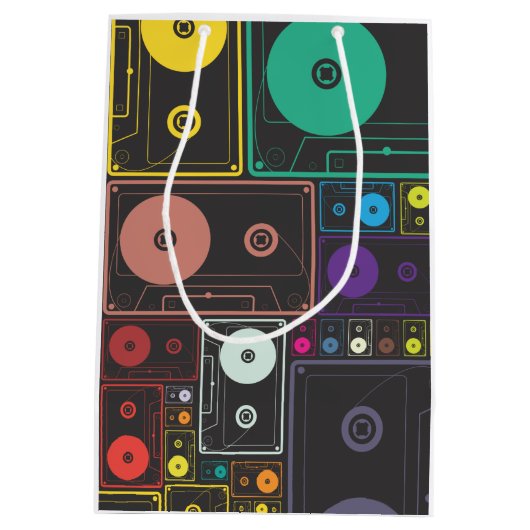 Cassettebandjes Medium Cadeauzakje (Achterkant)