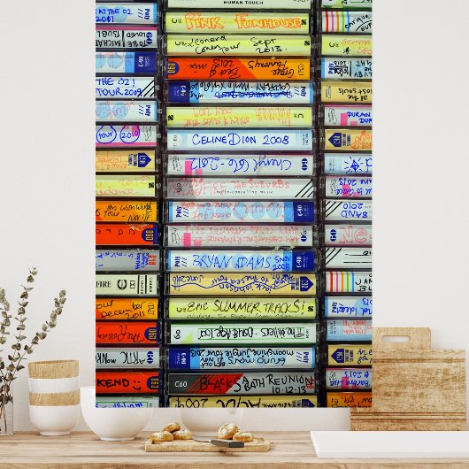 Cassettebandjes Poster (Keuken)